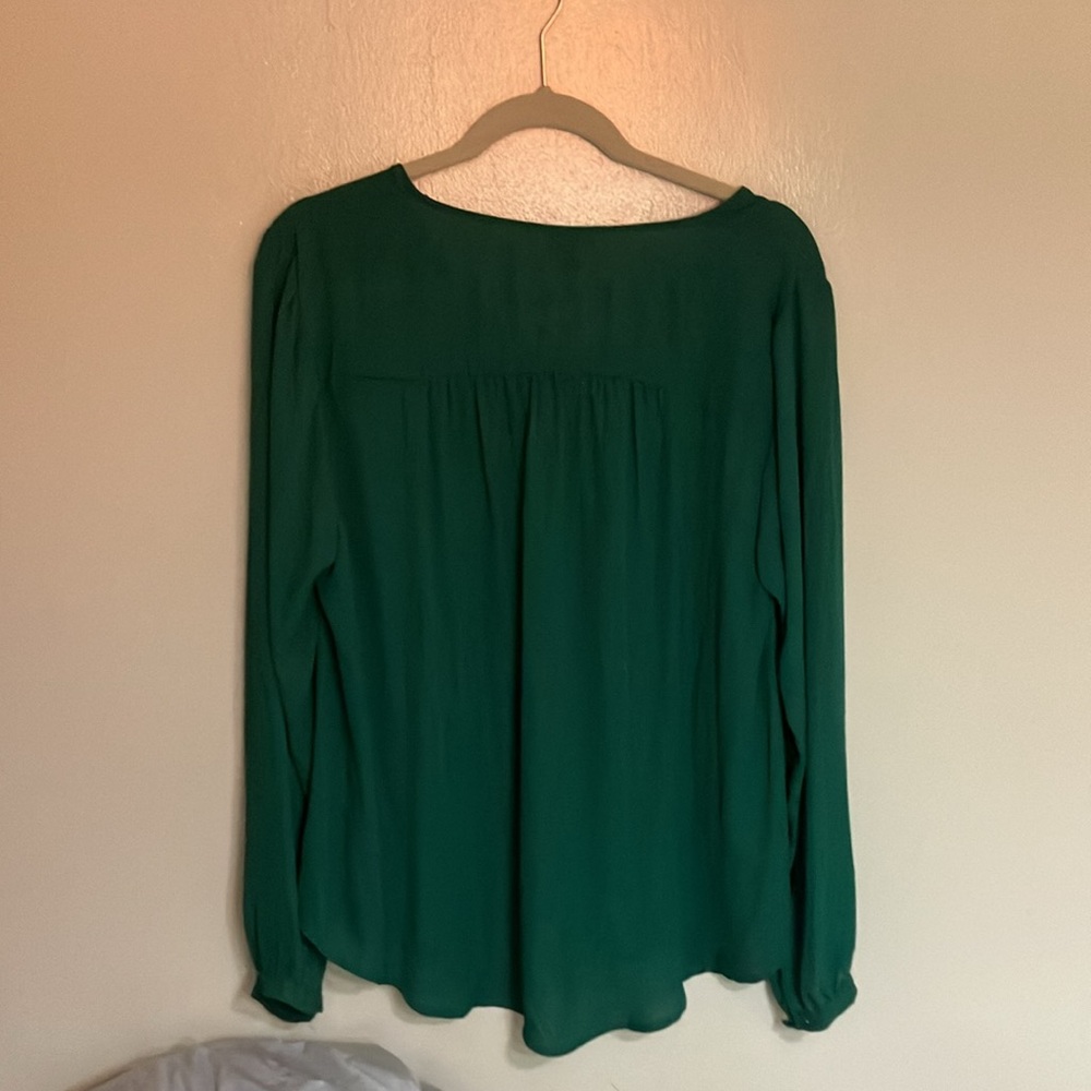 Torrid Georgette Pintuck Button-Front Blouse - Picture 6 of 6